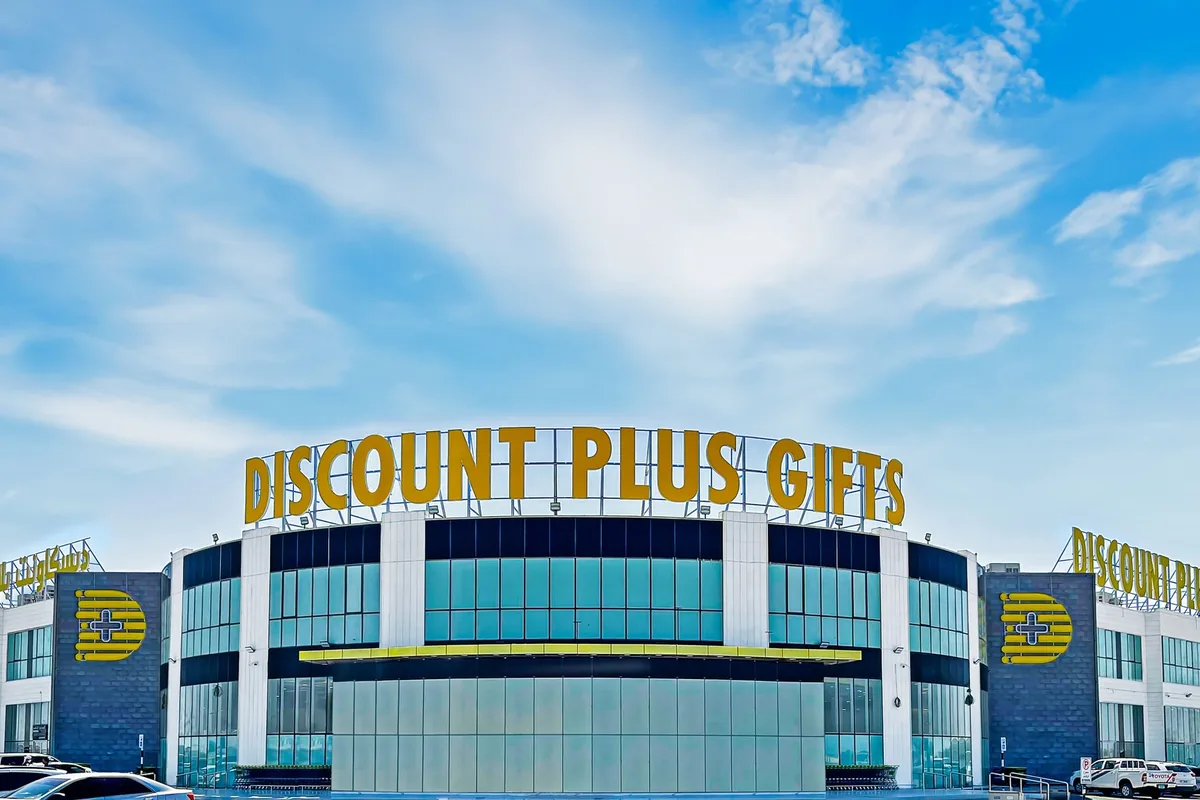 Wide view of the store building